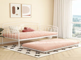 Fox Twin Daybed with Twin Trundle, White B083P154255