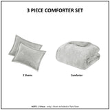 Full/Queen Crushed Velvet Sherpa Reversible Comforter Set B035129822