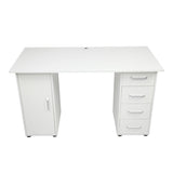 ZNTS [Old code:04429348]One Door Four Drawers Computer Desk White 47963814