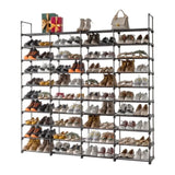 ZNTS 10 Tiers Shoe Rack Storage Organizer Shoe Shelf Organizer for Entryway Holds 80 Pairs Shoe, 04139794