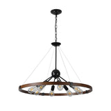 (Same as W1340111208/L1012) 8-Light Retro Farmhouse Chandelier For Kitchen, Living room, Dining room W1340P206642
