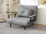 Folding Sofa Bed 5-in-1 Convertible Chair - 5-Position Adjustable Backrest with Pillow, Space-Saving W2700P319132