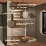 Frameless Sliding Shower Door 58-60 in. W x 76 in. H, Bathroom Sliding Door with 5/16" Clear W2619P202930