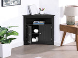 sideboard cabinet,corner cabinet,Bathroom Floor Corner Cabinet with Doors and Shelves, Kitchen, W487P352446