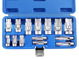 3/8" 1/2" Diesel Injector Fuel Line Socket Wrench Kit Metric 8mm-22mm Flare 65985063