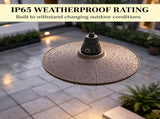 1500W Infrared Outdoor Heater with Remote Control Black 57011244