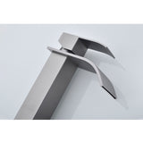 Waterfall Spout Single Handle Bathroom Sink Faucet W2287P154591
