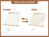 Hammock with Stand, Double-Barrel Hammock with Hammock Bed, Heavy Duty Adjustable Hammock Set for 84997701