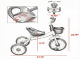Blue 3-Wheel Toddler Tricycle Kids Bike for Children 2-5 Years Old 88275135