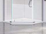 36*36*3.55 INCH Neo-Angle Shower Base For Bathroom Shower Door --White W3776P420899