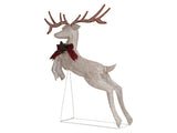 5FT Lighted Jumping Reindeer Christmas Decorations, Pre-lit Holiday Decor with 100 Warm White LED 05571004