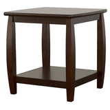 ZNTS Cappuccino Square End Table B062P153617