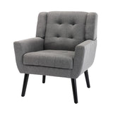 ZNTS Modern Soft Linen Material Ergonomics Accent Chair Living Room Chair Bedroom Chair Home Chair With W67634084