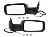 Left & Right Side Mirrors Manual Fold Heated LED Signal Replacement for Ram 1500 2500 3500 98937342