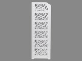 Wood-plastic Board Six Tiers Carved Shoe Rack White B 86980088