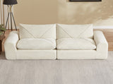 Modern minimalist chenille combination sofa, spacious and comfortable living room sofa, W3396P463868