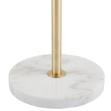 ZNTS 3-Globe Light Floor Lamp with Marble Base B03599272