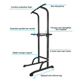 ZNTS Power Tower Workout Dip Station Pull Up Bar, Height Adjustable Multi-Function Dip Stand for Home Gym 10332677