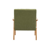 ZNTS Accent Chairs Set of 2 with Table, Mid Century Modern Accent Chair, Wood and Fabric Armchairs 88497924