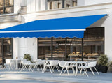 133.9"D x 118.1"W x 59"H retractable awning blue 38559812