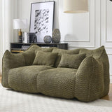 Soft beanbag chair with high resilience foam core for two people. The comfortable square recliner W1996P252273