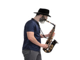 Alto Saxophone E-Flat Alto SAX Eb with 11reeds, case,carekit, Black Color 54900076
