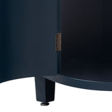 U_Style Curved Design Storage Cabinet made of Fraxinus Mandschuric Solid Wood Veneer, Featuring Four N711P247437V