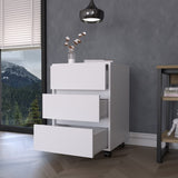 ZNTS Eagle Creek 3-Drawer Rectangle Filing Cabinet White B06280483