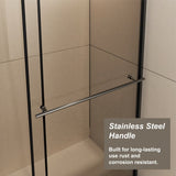 Glass Shower Door, 30 - 60 in.W x 72 in.H Shower Sliding Door Walk-in Shower Screen Dual Usage,1/4 W3048P278316