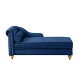 Modern Upholstery Chaise Lounge Chair with Storage Velvet W1097102814