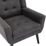 ZNTS Modern Soft Linen Material Ergonomics Accent Chair Living Room Chair Bedroom Chair Home Chair With W67634085