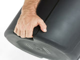20 Gallon Heavy Duty Plastic Garbage Can, Included Lid, Black 10353555
