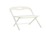 4-Pack White Stainless Steel Folding Chairs - Heavy-Duty 800lb Capacity, Stackable & Waterproof W2071P368564