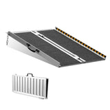 Portable Wheelchair Ramp, 3 ft 800 lbs Capacity, Non-Slip Aluminum Folding Threshold Ramp, Foldable T3342P362999