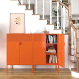 Steel lockers, adjustable laminates, side cabinets, shoe cabinets, lockers orange T3421P342804
