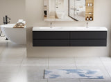 72" Floating Bathroom Vanity with Sink, Modern Wall-Mounted Bathroom Storage Vanity Cabinet with 2 W1573P152693