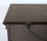 Gray Color Nightstand Bedroom 1pc Nightstand Solid wood Satin Knickel Knobs and Pulls B011126022