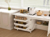 4-in-1 Folding Sewing Table with Lockable Wheels Multi-Functional Craft Station, End Table, 11027991