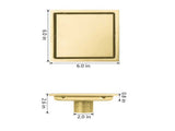6 Inch Square Shower Floor Drain 90572472