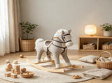 Back and Forth Rocking Horse with Sound Effects, Ride On Horse Toy for 12-36 Months Toddlers, Gray 96552428