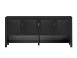 55.1''Storage Sideboard with 4-Doors,Multi Functional Buffet with Open Shelf and 2-Tiers N711P345165B
