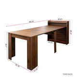 ZNTS Modern Extendable Dining Table with Storage 07230795