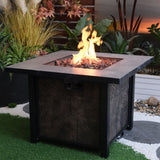 50000 BTU, CSA Certification Square Gas Fire Table ,Contain 5 kg Lava Stone And Rainproof W2734P194105