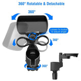 4-in-1 Car Cup Holder Tray Food Table Phone Hold Car Expander Detachable 360 Degree Rotatable 33533875