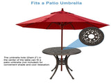 78*78*75cm Circular Diamond Top Courtyard Cast Aluminum Table Bronze 23420766