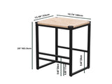Set of 2 Backless Bar Stools for Kitchen Counter Paper Rope Woven Dining Chairs for Home & Kitchen W1757104743