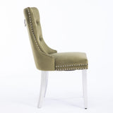 Nikki Collection Modern, High-end Tufted Solid Wood Contemporary Velvet Upholstered Dining Chair W1143P151488