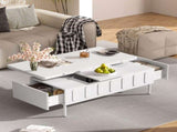 VIBE HAUS Lift-Top Coffee Table with Drawers, Modern Center Table with Foldable Top, N724P292514K