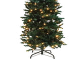 6.5ft Flocking Tied Light Christmas Tree 20650791