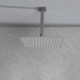 10 Inch High Pressure Rain Shower Head, 304 Stainless Steel Square Shower Head with Self-Cleaning 67359501